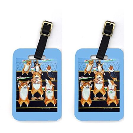 Carolines Treasures Carolines Treasures 7286BT Go Team Corgi Luggage Tags 7286BT